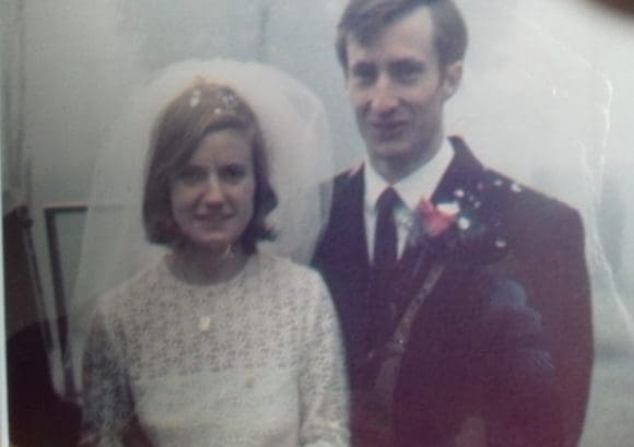 Alan and Sandra on their wedding day in 1969