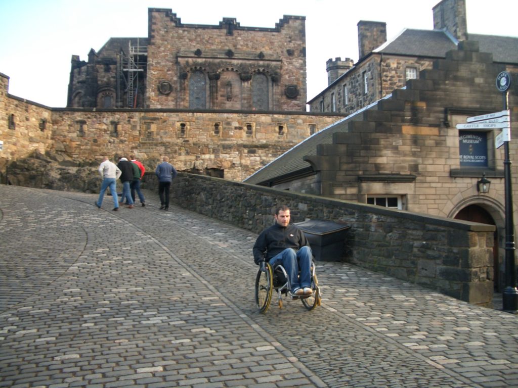 Participant on a City Skills course in Edinburgh