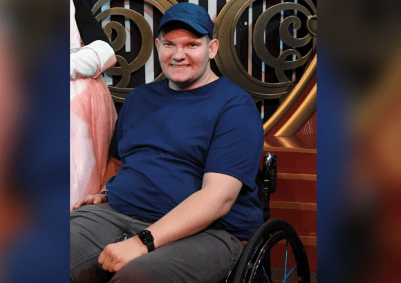Joe, a wheelchair user who we supported with our ?Back To Work Careers Fair
