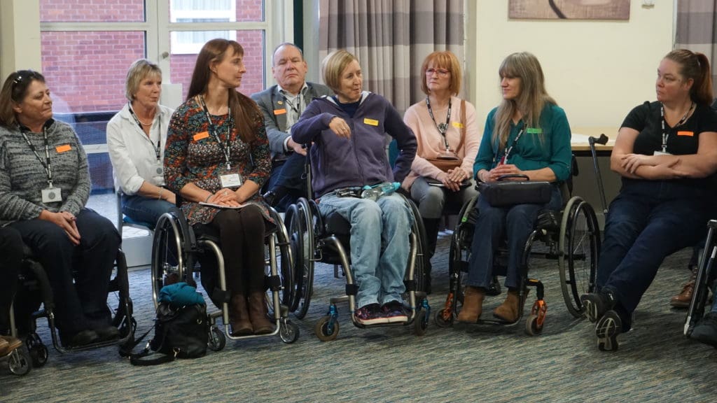 A volunteer training session. These will now be led by the services development manager.