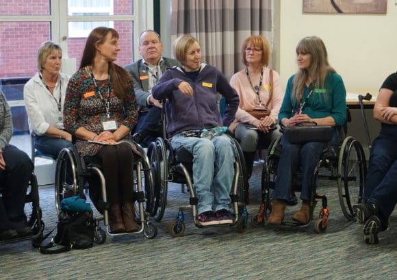 A volunteer training session. These will now be led by the services development manager.