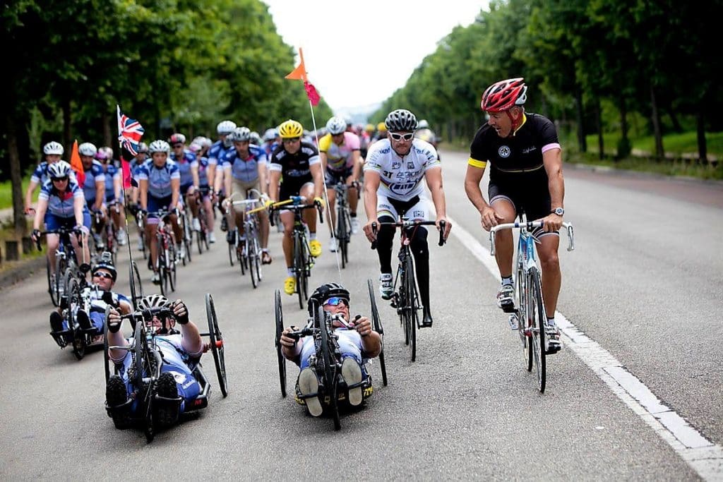 Danny Turnbull and his team during London to Paris 2012