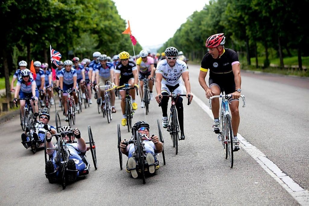 Group of cyclists take on the London to Paris Ride