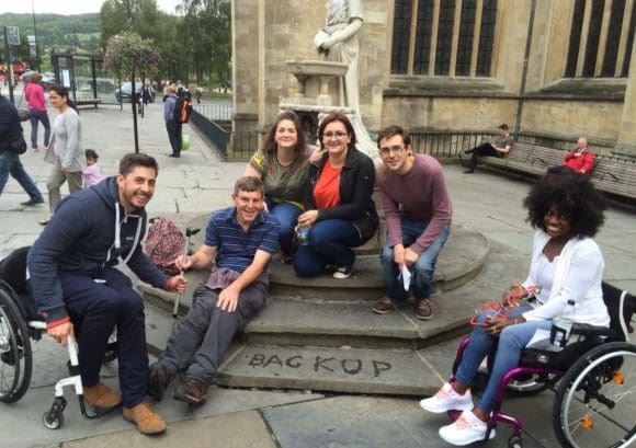 Shelley and other participants on Next Steps course