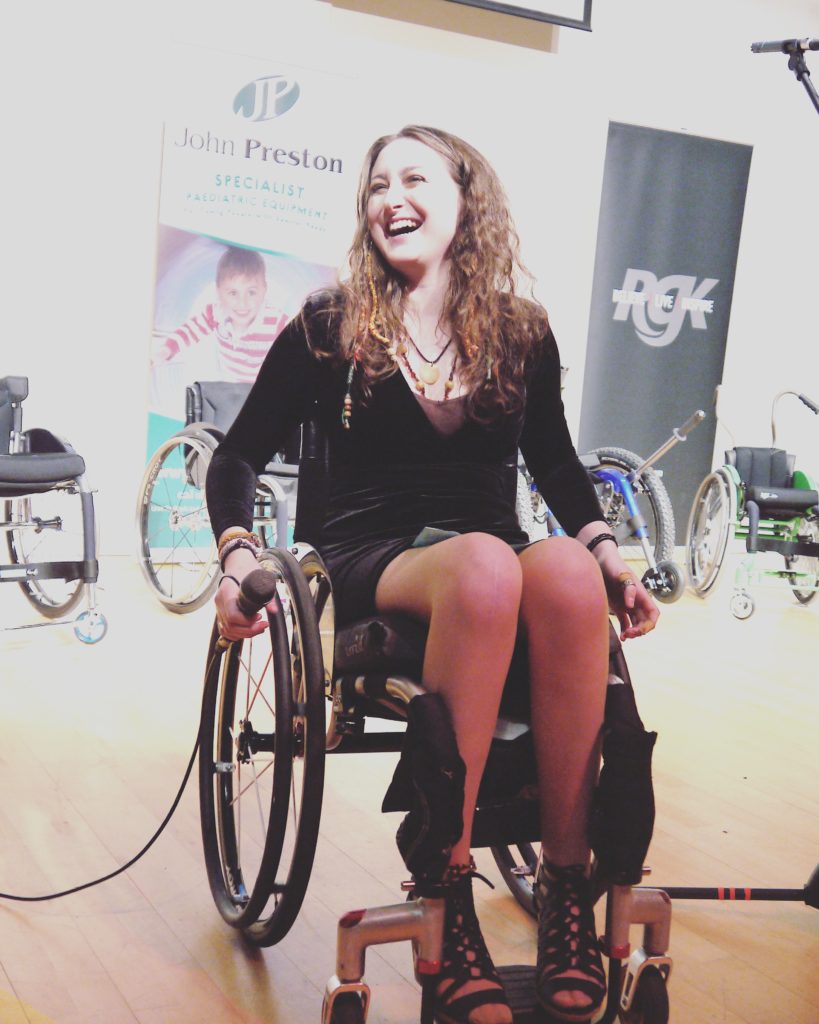 Rachel smiling at her fundraising event Chord for Cords