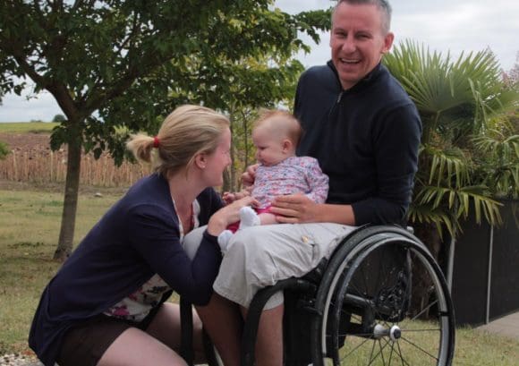 Sean with his wife Helen and daughter Lyra