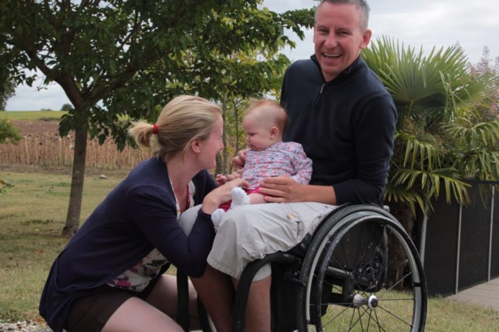 Sean with his wife Helen and daughter Lyra