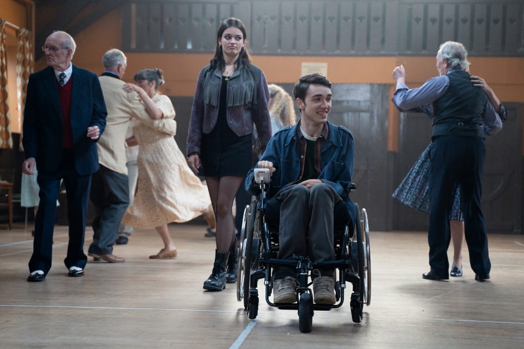 George, playing the role of powerchair user Isaac in season 2 of Sex Education