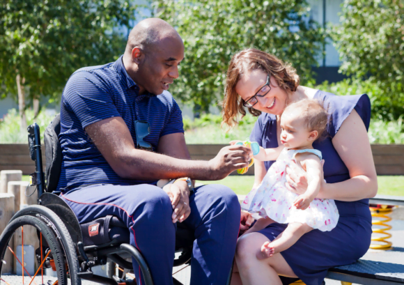 A family where one of the parents has a spinal cord injury. Read on for a guide to spring cleaning your finances from Aspire's Money Matters service