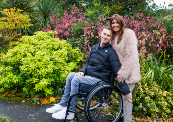 A couple who we helped with their wellbeing after spinal cord injury