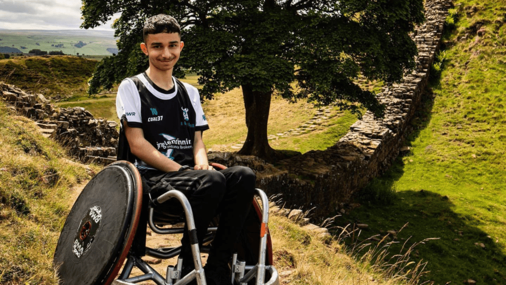 Daniel, who we supported to get back to school after spinal cord injury, enjoying the countryside on a Back Up course