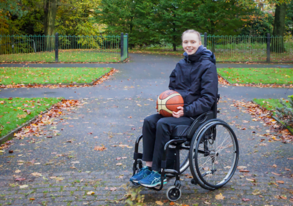 Hannah, a young person with a spinal cord injury we interviewed for our impact report