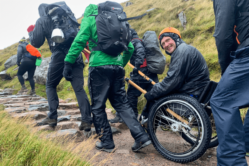 One of our ben Nevis Push fundraising challenge participants