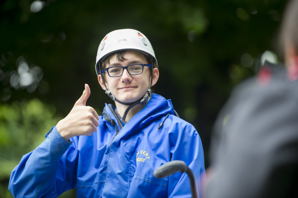 Photo of a course volunteer