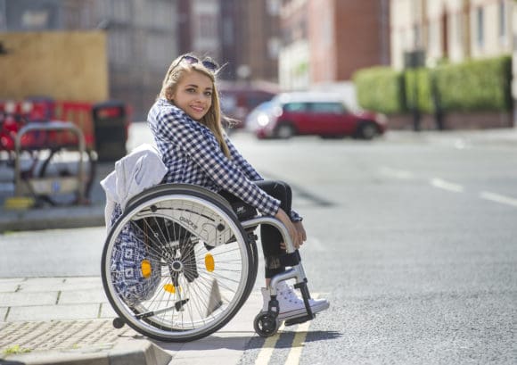 Young wheelchair user in Bristol