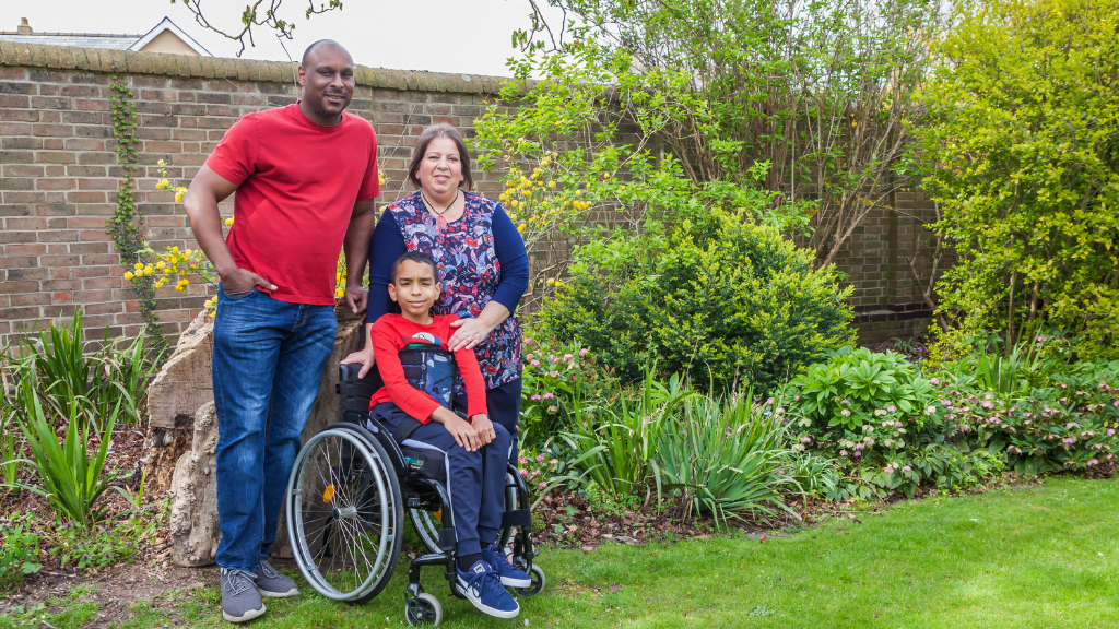 A family with their young son, who is a wheelchair user. Our Education Inclusion Toolkit is there to help children and young people affected by spinal cord injury in education.