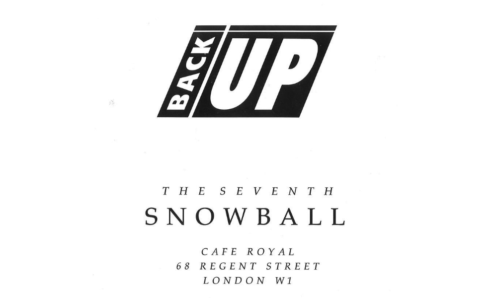 the 1992 Back Up Ball programme