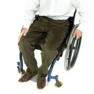 Khaki corduroy wheelchair trousers