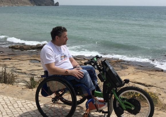 A photo of Tim outdoors from his 'learning to adjust' story.